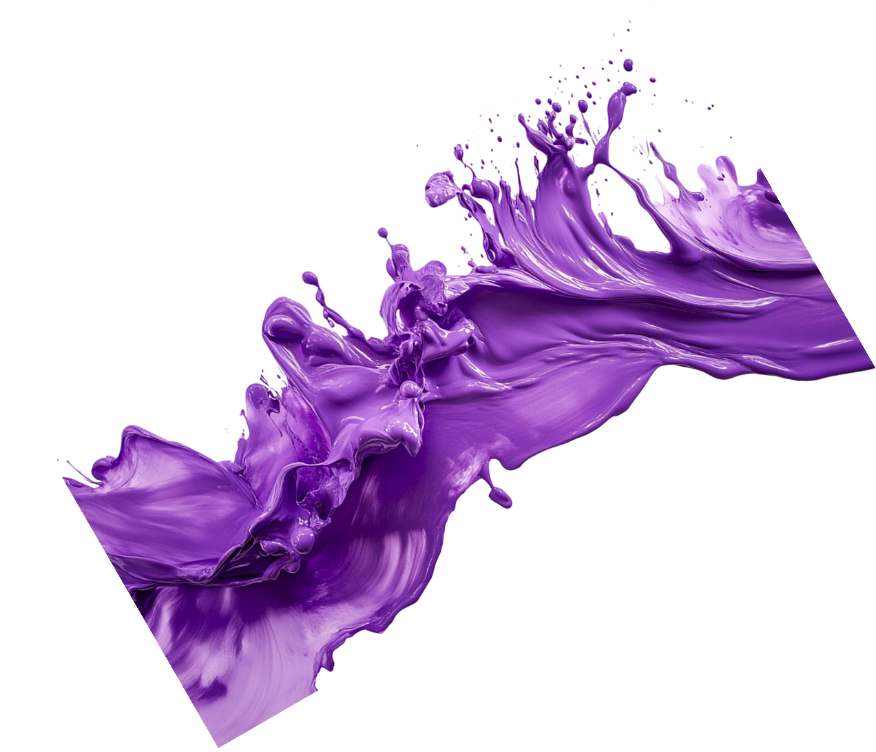 Strokes of purple paint